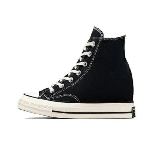 Converse Chuck 70 Устойчивые к истиранию Высокие Кеды Женские Черные