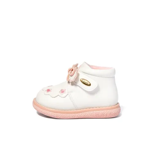 Snoffy Детские кожаные сапоги MID Топ Миндаль Кремово-белый Дошкольный