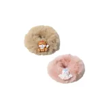 Плюшевый маленький животный резинка для волос [розово-коричневый]