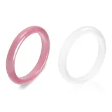 Лунно-белый + Персиковый Желе Браслеты Dingding Пара