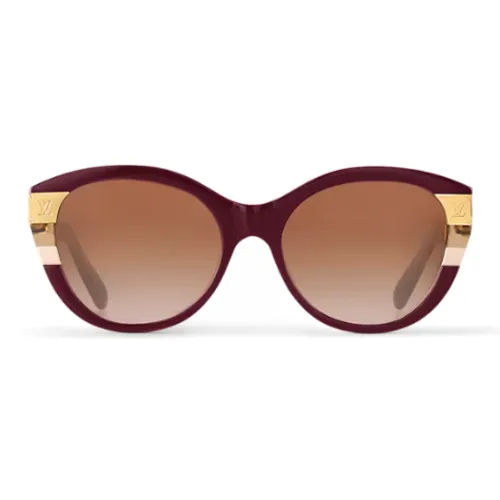 LOUIS VUITTON Ацетатные солнцезащитные очки "Кошачий глаз" унисекс красный