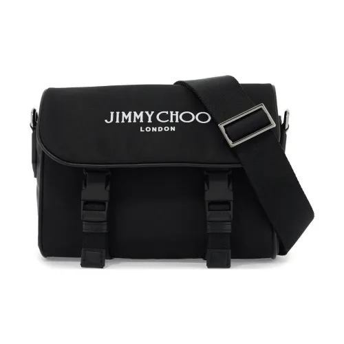 Jimmy Choo Nylon Messenger Bag Shoulder Bag Men's Black