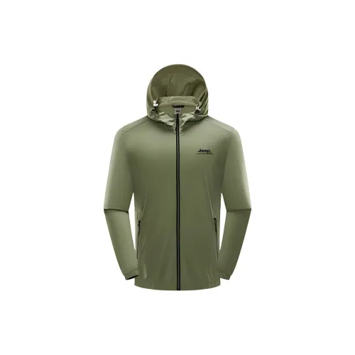 JEEP Дышащая Ветрозащитная Защита от УФ-лучей Охлаждающая Мужская Одежда