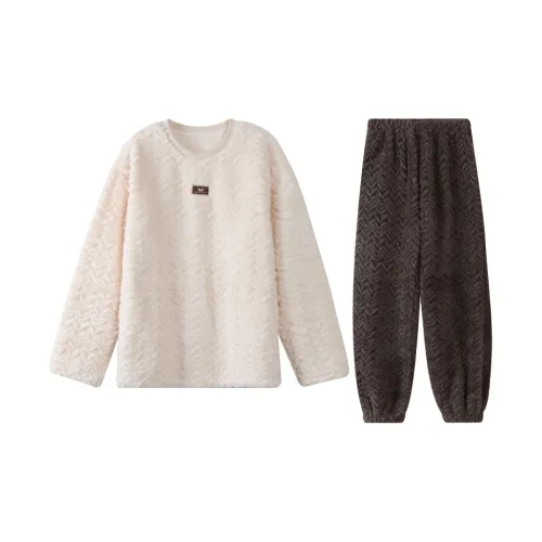 LEZIYUN Пижамный комплект унисекс белый