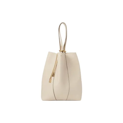 Chloe Коровья кожа Тоут Сумка Сумка для покупок Сумка на плечо Сумка Женская Сладкий стиль Бежевый