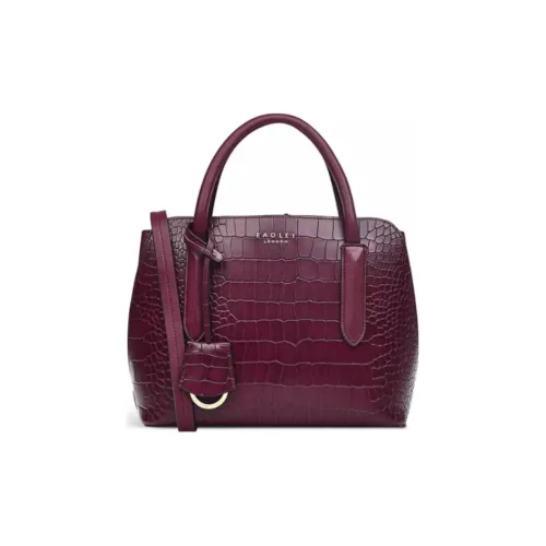 RADLEY Коровья кожа Сумка-купол Сумка через плечо Сумка среднего размера Женская Красно-коричневая