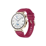 Бургундский с ремешком цвета розового золота