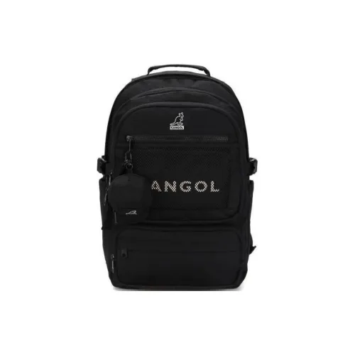 KANGOL Nylon Backpack Unisex Black KANGOL Нейлоновый рюкзак унисекс черный