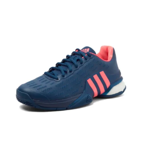 Adidas Barricade Slip-Resistant Abrasion-Resistant Low-Top Tennis Shoes Men's Blue Adidas Barricade Противоскользящие Устойчивые к Износу Низкие Кроссовки для Тениса Мужские Синие