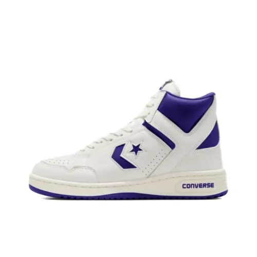 Конверс Slip Resistant Abrasion Resistant MID Топ Скейтборд Кроссовки Унисекс Белый