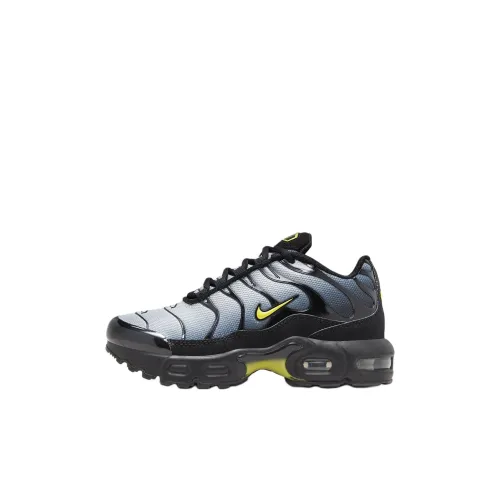 Nike Air Max Plus Low Топ Детские Беговые Кроссовки Черный Серый для Детей Возраст 3-7 Лет