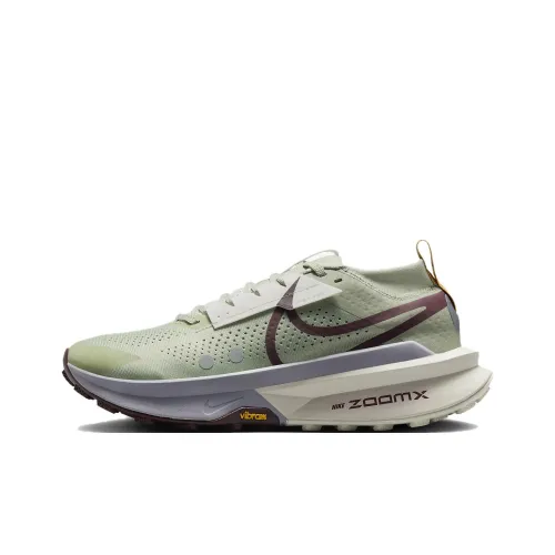 Nike Zegama Trail 2 Slip-resistant Abrasion-resistant Low-top Беговые кроссовки Мужские Зеленые