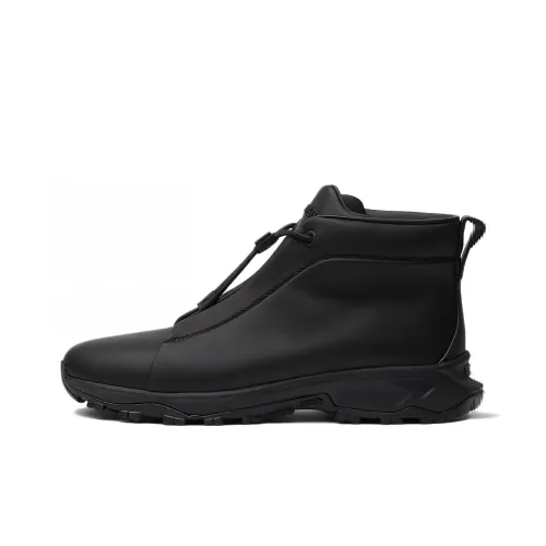 Ermenegildo Zegna Triple Stitch Casual Высокий Топ Черный Мужской