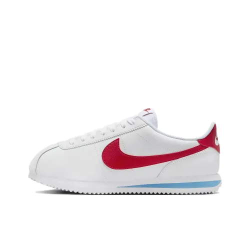 Nike Cortez Беговые кроссовки Низкий топ Белый/Campus Синий/Campus Красный Женские