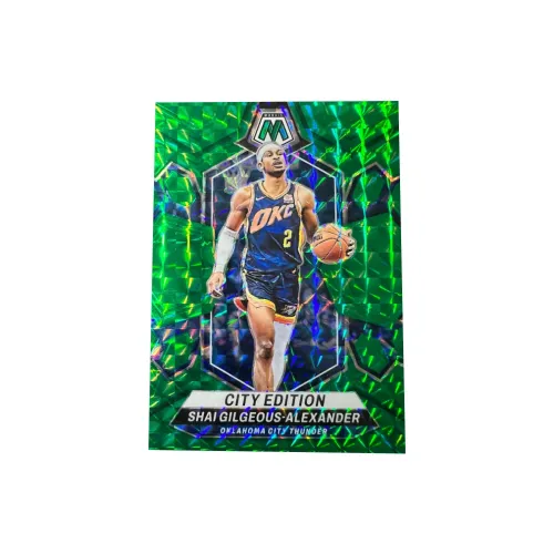 PANINI Thunder Ядерный Alexander SGA Mosaic Collection Зеленый Mosaic Fold Игровая карта Rare Спортивные карты 1 шт