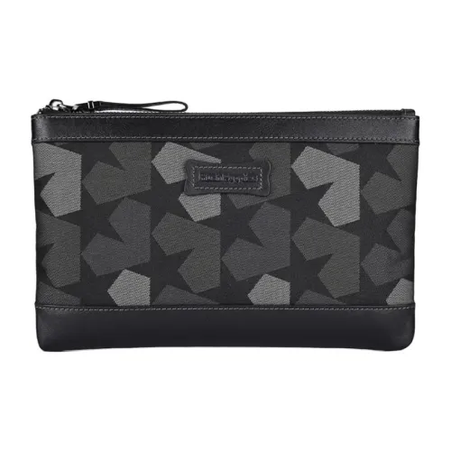 Hush Puppies Ткань Клатч Маленький Мужской Серый Черный