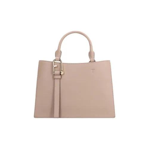 Furla Телячья кожа Тоут Сумка Сумка для покупок Сумка через плечо Сумка среднего размера Женская Светло-коричневая