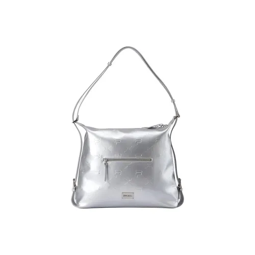 FILA FUSION ПУ (полиуретан) Полиуретан Сумка через плечо Мини Женская Серебряная