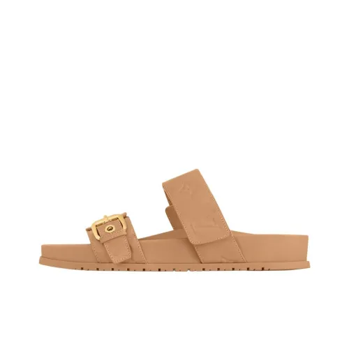 LOUIS VUITTON Bom Dia Слипоны Женские Коричневый