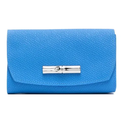 LONGCHAMP Кошелек из коровьей кожи женский кобальтовый синий