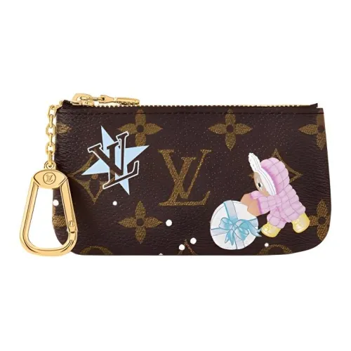 LOUIS VUITTON Кожа Монетница Женская Коричневая