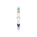 Multicolor & White-Три-Link PC & Leather Strap  
Многоцветный & Белый-Три-Link ПК & Кожаный ремешок