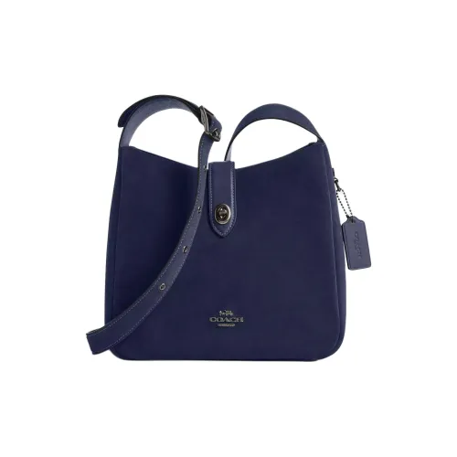 COACH Замша Сумка через плечо Средняя Женская Морской синий