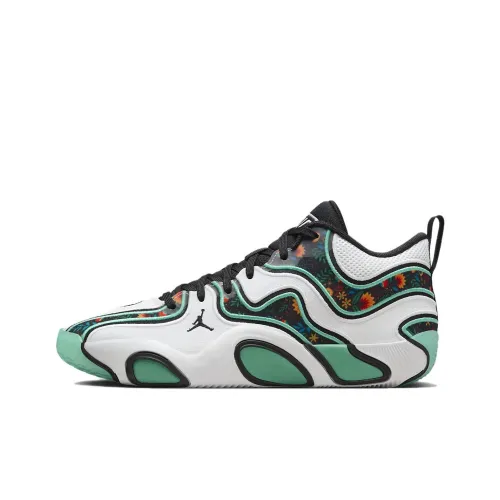 Jayson Tatum x Джордан Tatum 3 Дышащие и Износостойкие Низкие Баскетбольные Кроссовки Мужские Белый Черный Зеленый