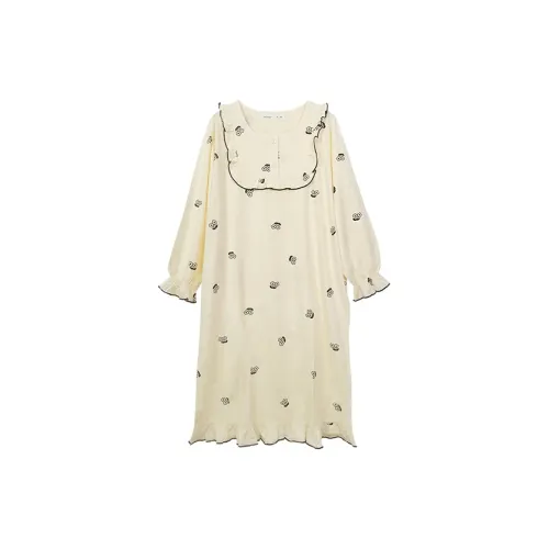 Beiyan Ночная сорочка Женская Кремовый Абрикос