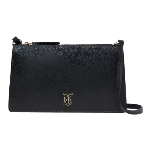 Burberry Телячья кожа Клатч Сумка на плечо Женская Черная