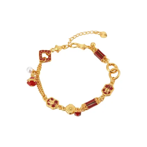 KZD Alloy Enamel Shell Pearl Bracelets Women's