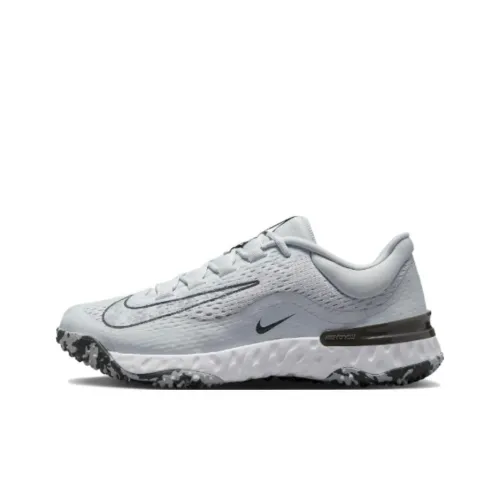Nike Alpha Huarache Elite 4 Slip-Resistant Abrasion-Resistant Low-Top Training Shoes Women's Gray Найк Alpha Huarache Elite 4 Противоскользящие Устойчивые к Износу Низкие Кроссовки для Тренировок Женские Серые