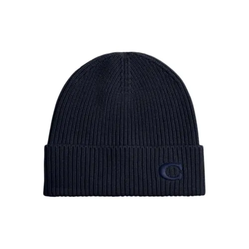 COACH Sheepskin Beanies Unisex Blue COACH Шапки-бини из овечьей шерсти Унисекс Синий