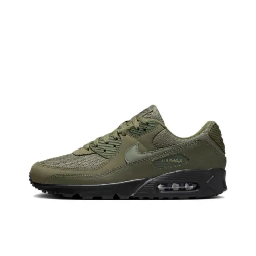 Nike Air Max 90 Low Топ Беговые кроссовки Мужской Зеленый