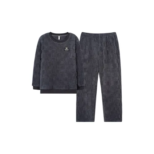 Mulong Family Пижамный комплект Мужской Серый