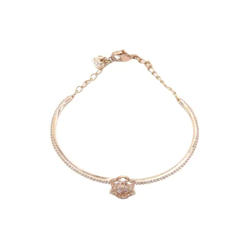 Swarovski Adjust Платировка Layer Браслеты Женские Розовое Золото