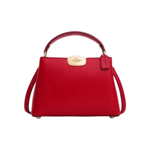 COACH Eliza Коровья кожа Сумка через плечо Сумка Мини Женская Красная