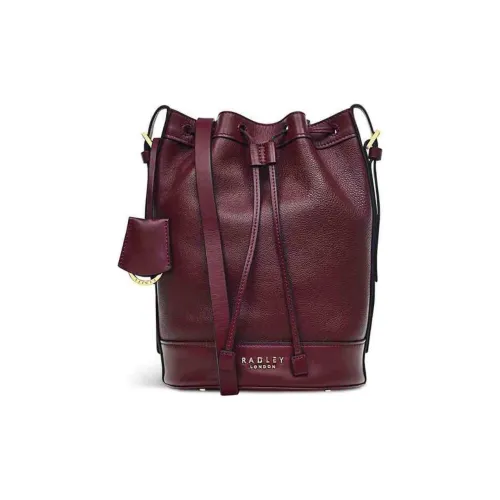 RADLEY Коровья кожа Ведрообразная сумка Сумка через плечо Средняя Женская Красно-коричневый