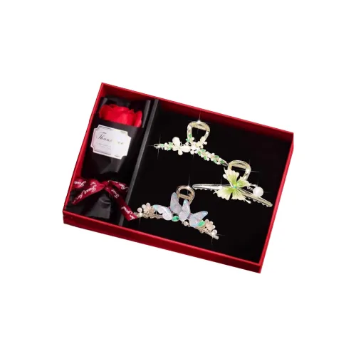 DJIN Alloy Faux Pearl Resin Hair Clips Women's