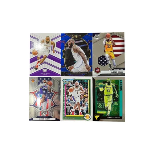 PANINI Lakers LeBron James The King Multi Collection Refractor Star Card Спортивные карты 6 шт