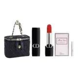 Dior 999 Velvet Формальная одежда + Цветочный Возлюбленная Женская Свет Деодорант Образец + Мини Сумка на плечо