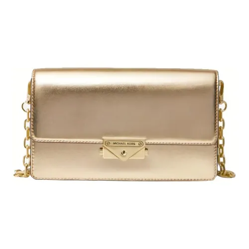 MICHAEL KORS Cece ПУ (полиуретан) Багетная сумка Клатч Сумка через плечо Сумка на плечо Средний Женский Золотой