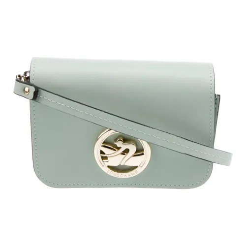 LONGCHAMP Коробка TROT Телячья кожа Одно плечо Монетница Сумка через плечо Женская Зеленая
