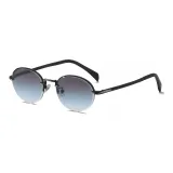 C2 Серебряная оправа с градиентными серо-синими линзами