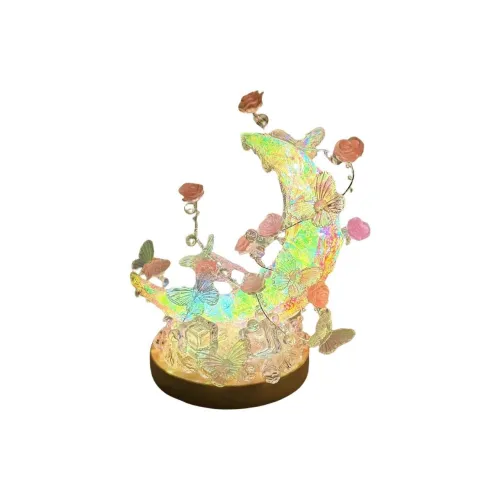 Куклы и медведи танец Вода Луна Butterfly Night Свет Ручная работа DIY Материал Набор Креативный Луна Лампа Игрушки