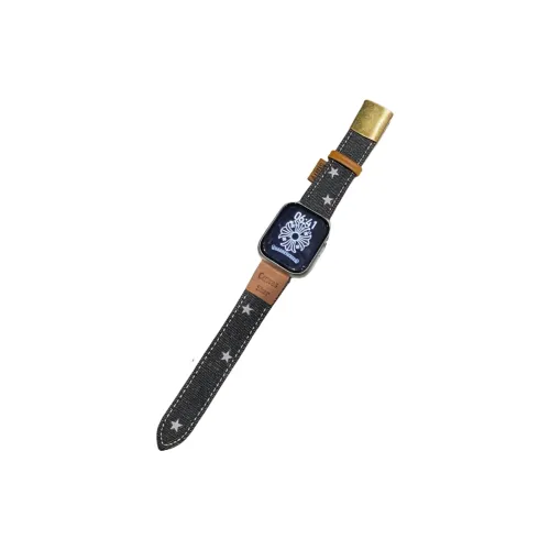 Antey Watch Полоска Apple Совместимость 175-220 мм Деним с кожаными вставками Основной материал