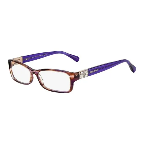 Jimmy Choo Пластик Прямоугольные Оправы для очков Женские Фиолетовые