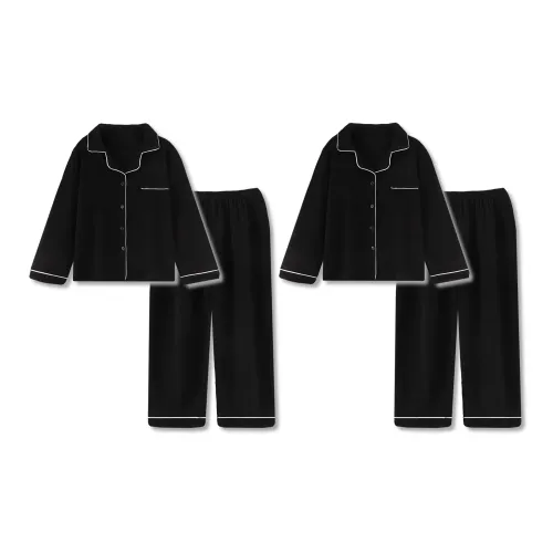 WANANNI Пижамный комплект Унисекс Черный
