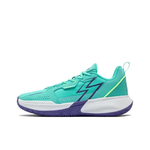 361° Штаны Устойчивая Амортизация с Отскоком Низкий Топ Баскетбольные Кроссовки Мужские Синий Фиолетовый