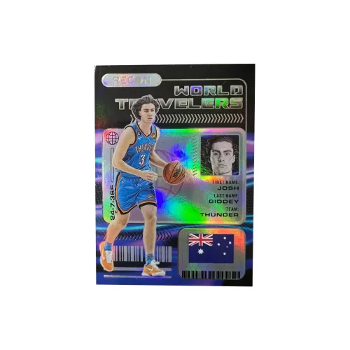 PANINI Thunder Josh Giddey Авиационный билет Паспорт Серебряная карта Большая карта Игрок Редкие спортивные карты 1 шт